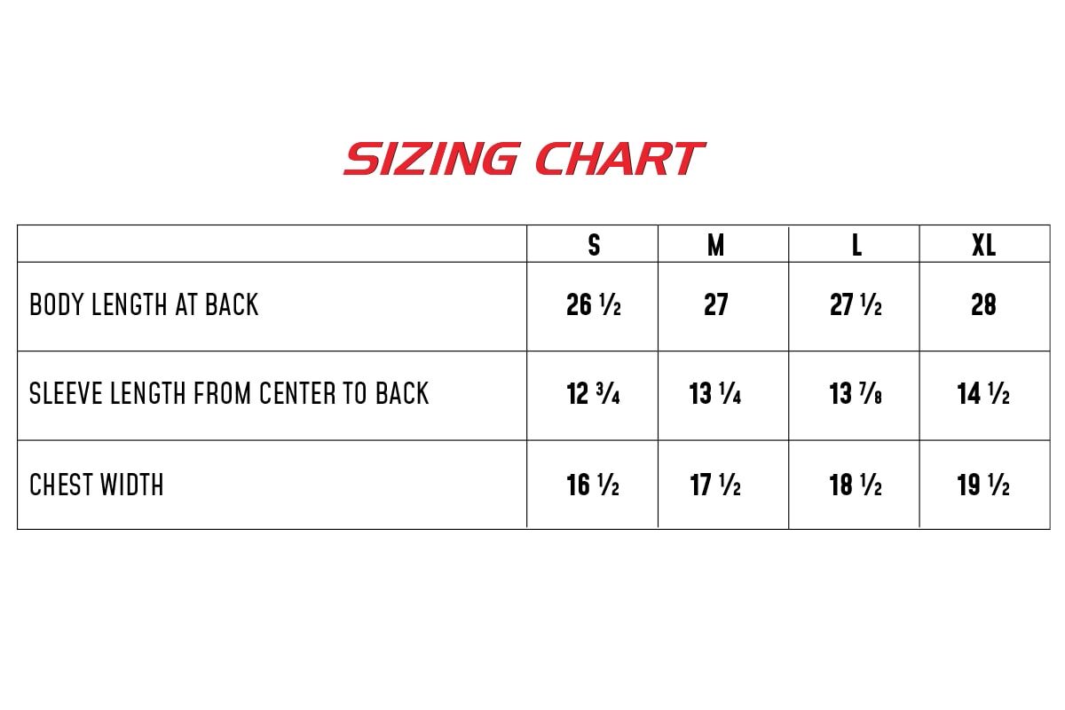 Sizing Chart